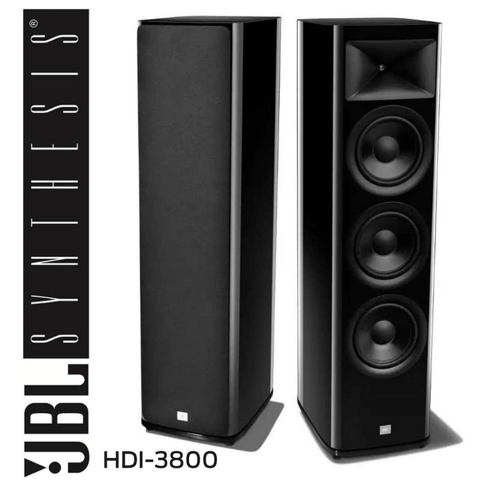 JBL Synthesis - Ensemble stéréo SA750 120W/Canal + HDI3800 Noir Laquée