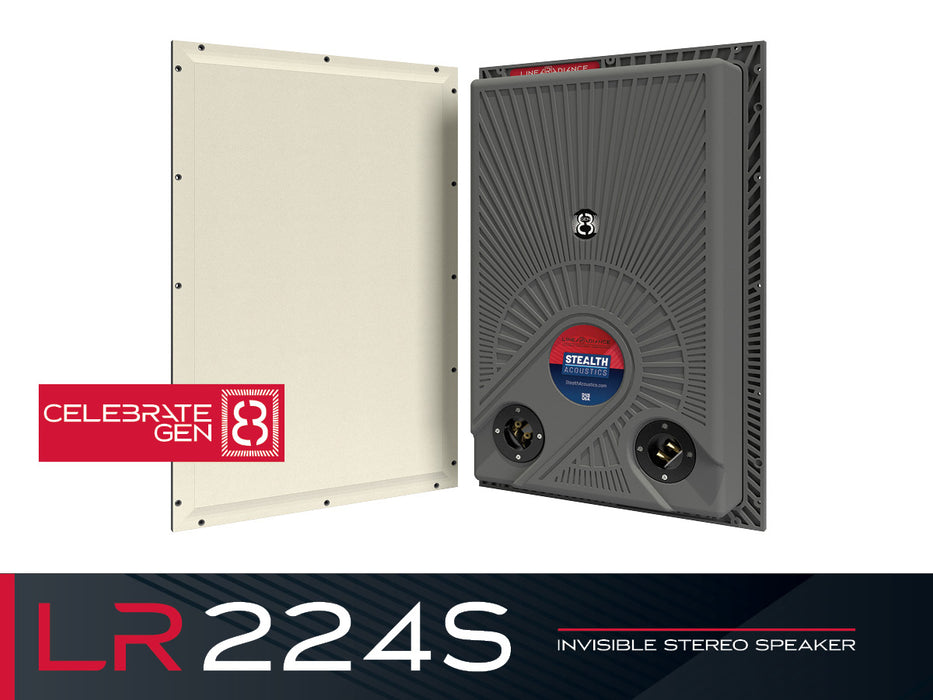 Stealth Acoustics LR224S | Enceinte invisible 2 voies Stéréo avec 1 hp 8'' (Unité)