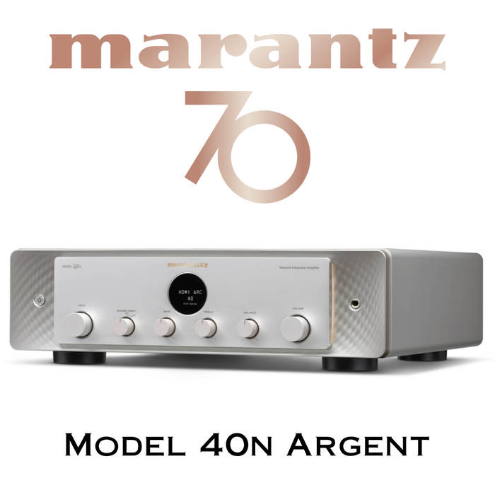 Marantz Model 40n - Amplificateur stéréo intégré 70Watts/Canal avec lecteur réseau haute résolution intégré et égalisateur musical photo MM intégré : un chef-d'œuvre d'architecture audio!