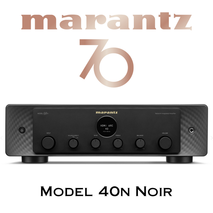 Marantz Model 40n - Amplificateur stéréo intégré 70Watts/Canal avec lecteur réseau haute résolution intégré et égalisateur musical photo MM intégré : un chef-d'œuvre d'architecture audio!