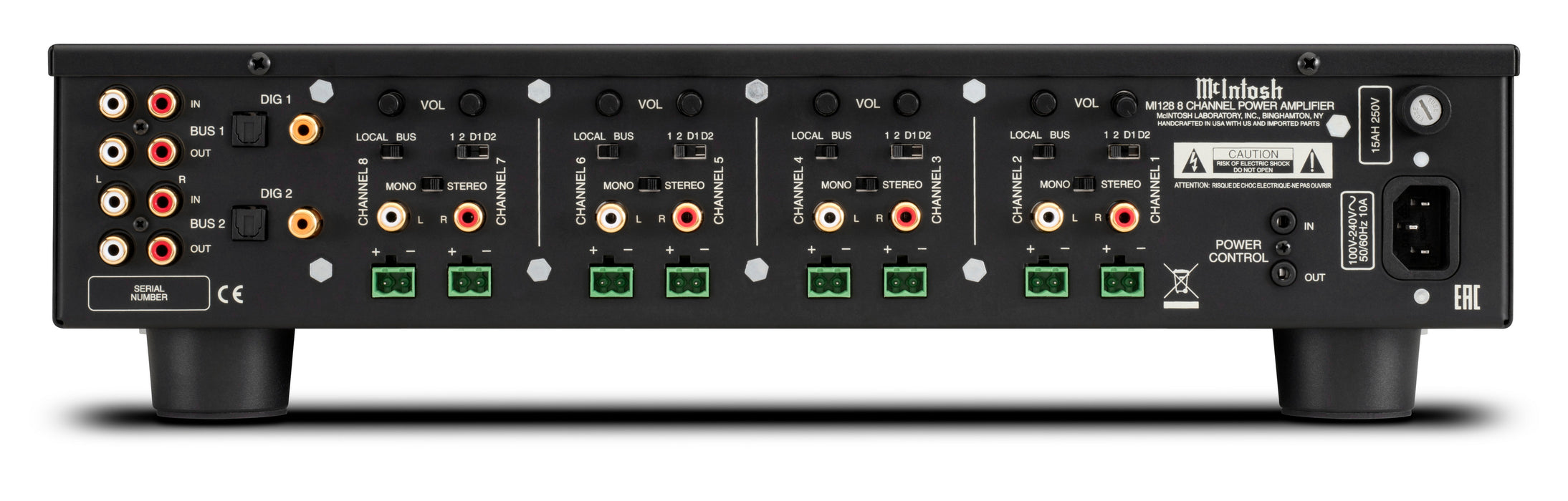 McIntosh MI128 | Amplificateur 150Watts x 8 Canaux 4Ohms