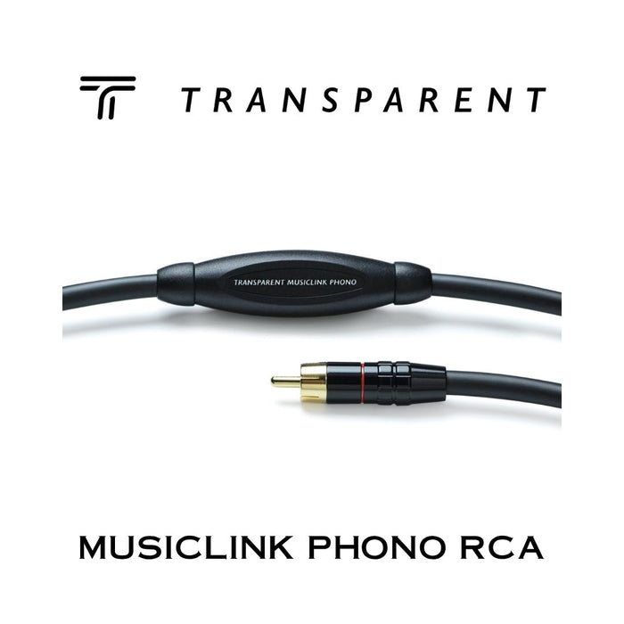 Transparent MUSICLINK RCA Phono | Câble d'interconnexion RCA pour table tournante