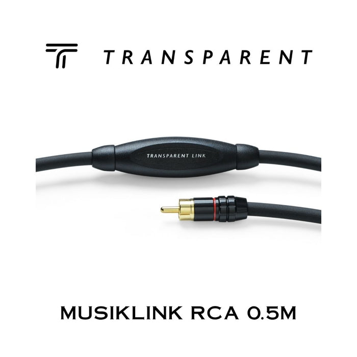 Transparent MUSICLINK RCA | Câbles Interconnexion RCA-RCA (Paire)