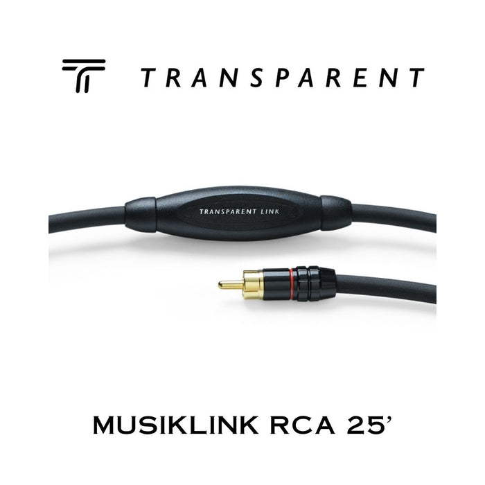 Transparent MUSICLINK RCA | Câbles Interconnexion RCA-RCA (Paire)