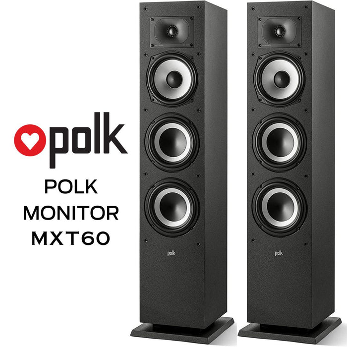 POLK AUDIO - enceintes de type colonne haute résolution Monitor MXT60 (la paire)