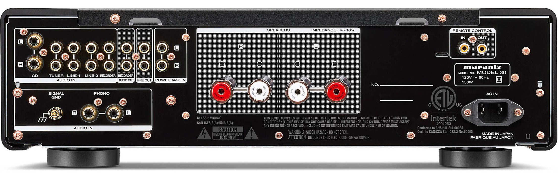 Mini amplificateur de son stéréo - 2 x 40 Watts avec des entrées AUX, CD &  Micro - Audio-Vidéo