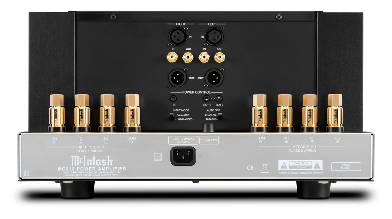 McIntosh MC312 Amplificateur de puissance arriere