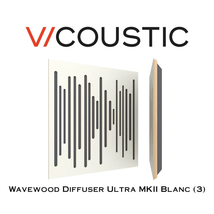Vicoustic Wavewood Diffuser Ultra MKII - Panneaux acoustiques Absorbeurs et Diffuseurs (3 Unités)