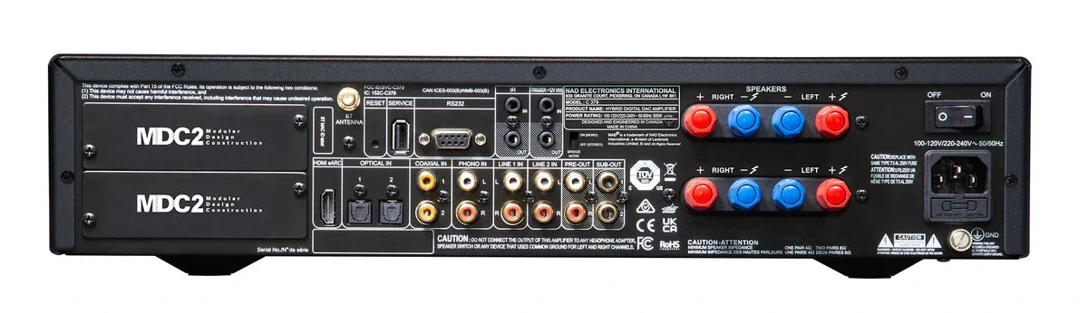 NAD C 379 | Amplificateur DAC Hybride numérique