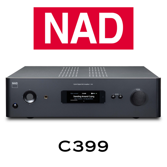 NAD C 399 - Numérique hybride amplificateur 180 W/canal, DAC, Phono