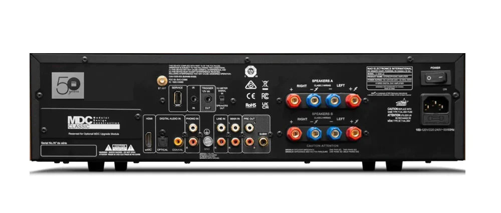 NAD C 3050 - Amplificateur 100W/canal, DAC haute résolution