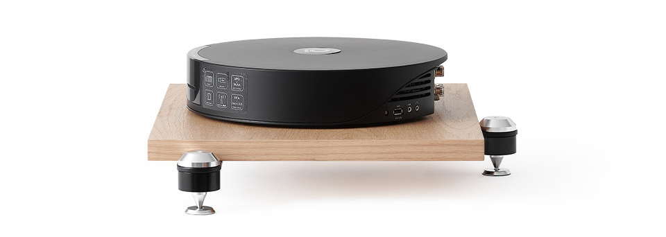 NORSTONE - COPENHAGEN BASE Meuble HiFi - Noir/Chêne 50 kg (Unité)