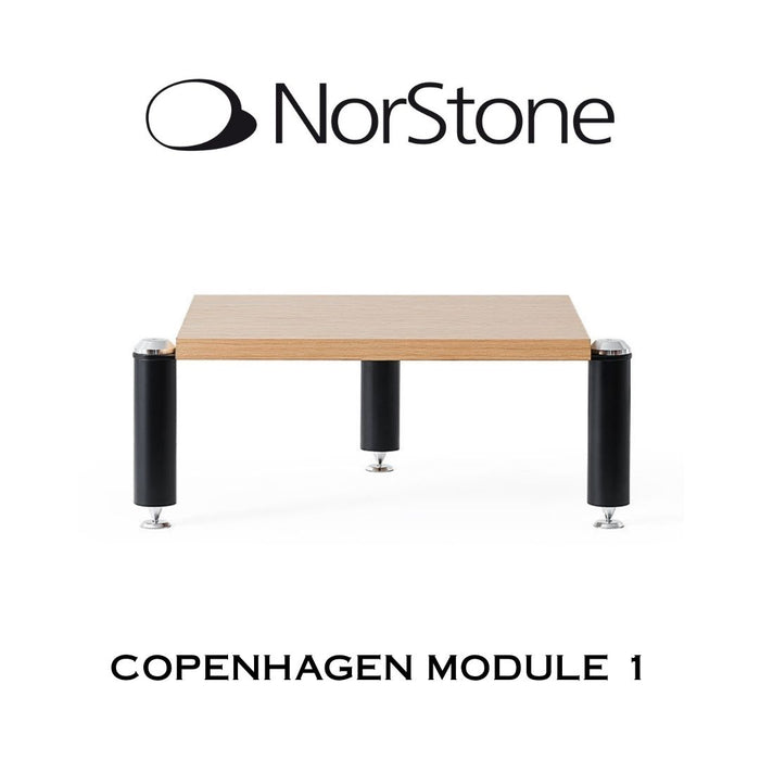 NORSTONE - COPENHAGEN MODULE 1 Meuble HiFi - Noir/Chêne 50 kg (Unité)