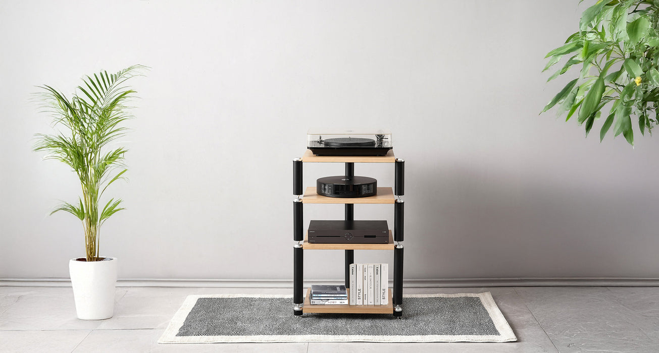 NORSTONE - COPENHAGEN MODULE 1 Meuble HiFi - Noir/Chêne 50 kg (Unité)