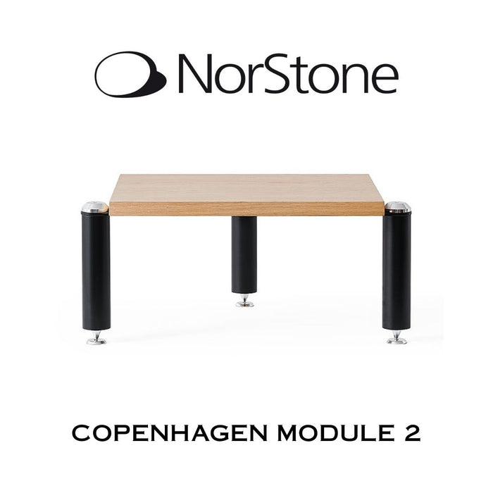 NORSTONE - COPENHAGEN MODULE 2 Meuble HiFi - Noir/Chêne 50 kg (Unité)