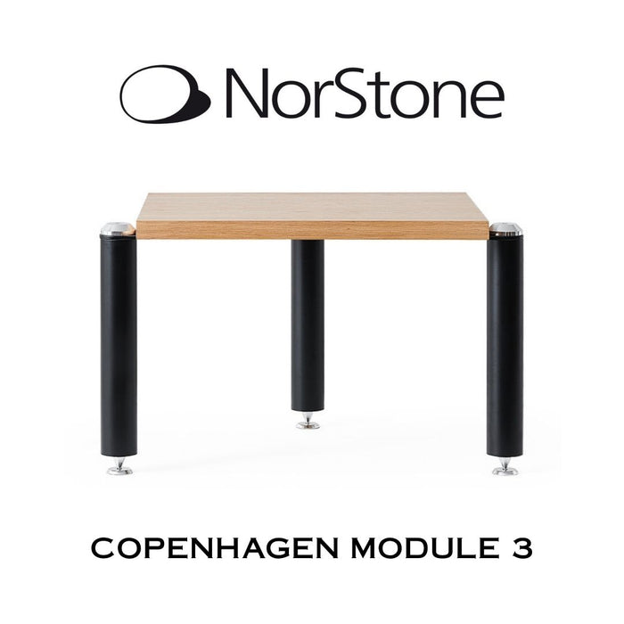 NORSTONE - COPENHAGEN MODULE 3 Meuble HiFi - Noir/Chêne 50 kg (Unité)