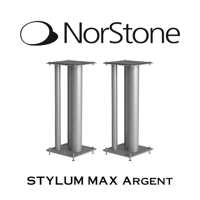 NorStone STYLUM MAX | Supports pour enceintes acoustiques d'étagères (Paire)