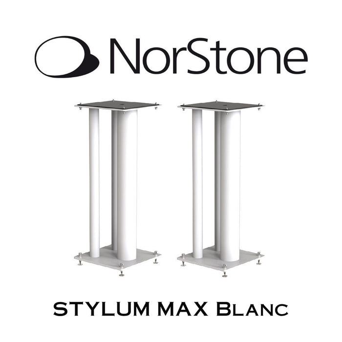 NorStone STYLUM MAX | Supports pour enceintes acoustiques d'étagères (Paire)