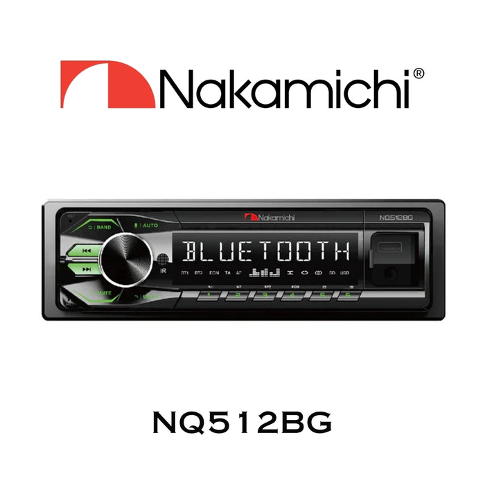 Nakamichi NQ512BG | Radio automobile Bluetooth 5.1 4x50watts Digital Media Receiver