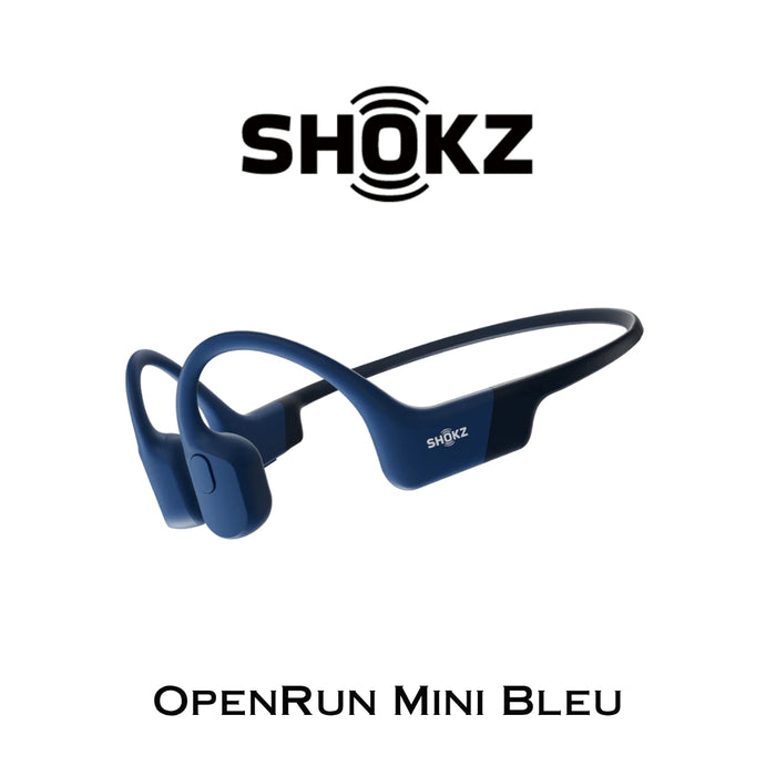 Shokz OpenRun Mini | Mini casque Bluetooth à conduction osseuse arceau plus court de 0.83''