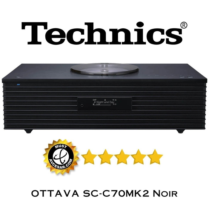 Technics OTTAVA SC-C70MK2 - Mini-Chaîne audio tout-en-un haut de gamme 100Watts!