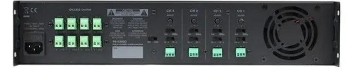 Quest Commecial PB4300D | Amplificateur commercial 70V, 4 x 300 Watts