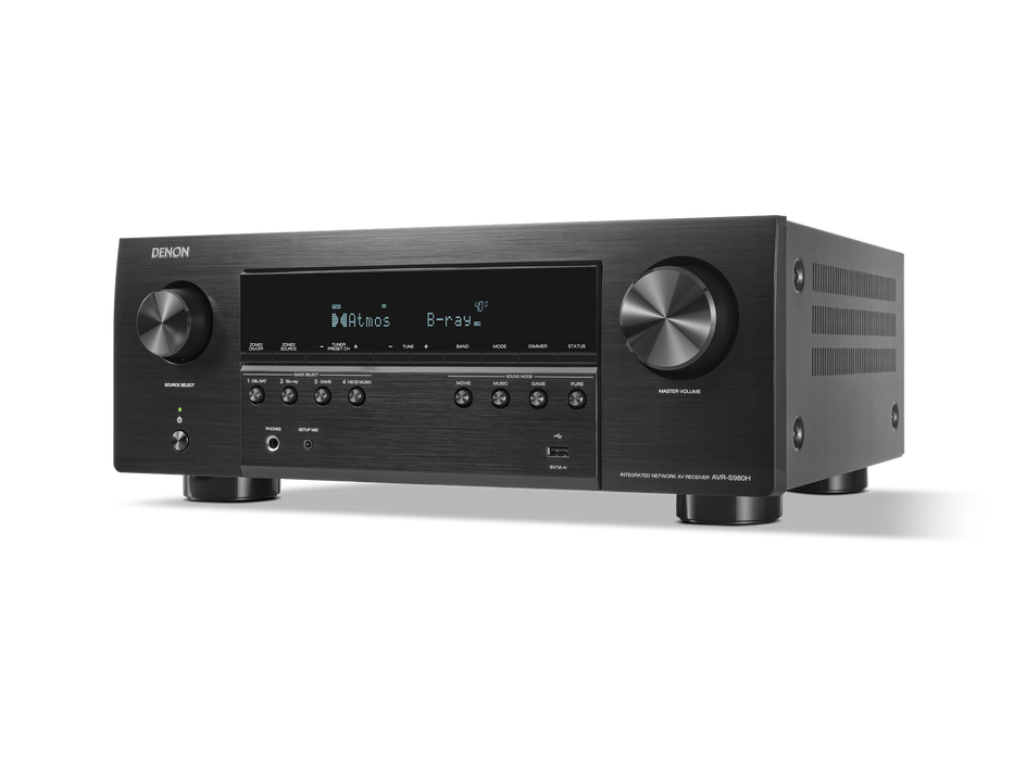 DENON AVRS980H | Récepteur cinéma maison Dolby Atmos 7.2 canaux 90 W 4K/8K