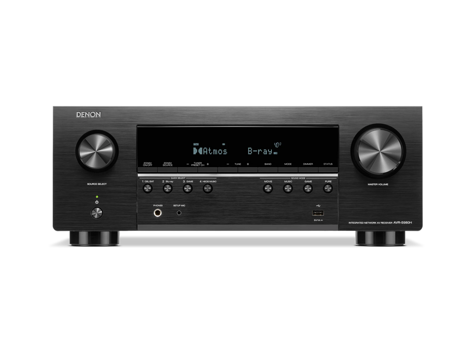 DENON AVRS980H | Récepteur cinéma maison Dolby Atmos 7.2 canaux 90 W 4K/8K