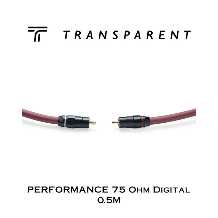 Transparent PERFORMANCE 75 Ohm Digital | Câbles coaxial digital 75 Ohm