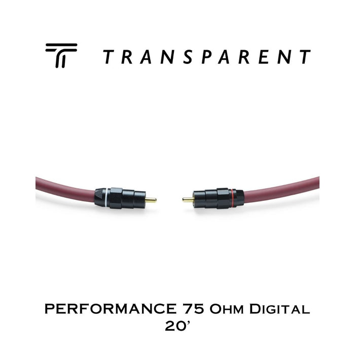 Transparent PERFORMANCE 75 Ohm Digital | Câbles coaxial digital 75 Ohm
