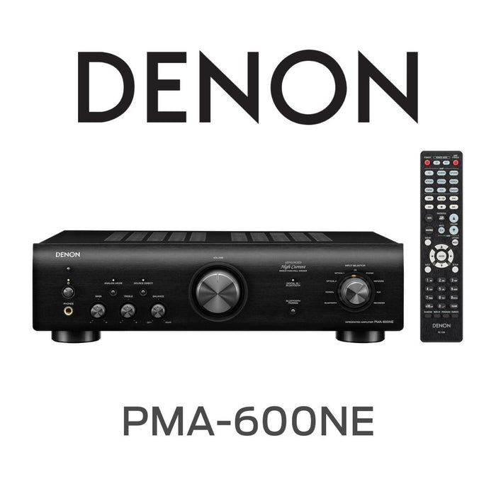 DENON PMA-600NE - Amplificateur stéréo intégré 70Watts/Canal, DAC 192 kHz/24 bits, Bluetooth, entrées numériques et égalisateur phono MM intégré, il vous propulse vers de nouveaux sommets en matière de performances audio et de connectivité.