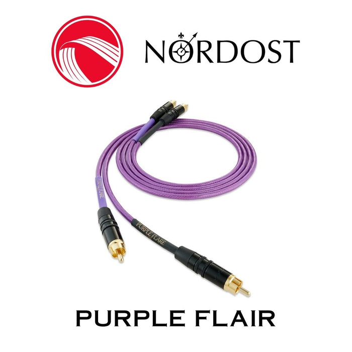 NORDOST Purple Flair - Câble d'interconnexion RCA-RCA, 6 conducteurs à noyau solide