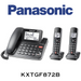 Panasonic KXTGF872B - Système téléphonique extensible avec / sans fil numérique avec répondeur et 2 combinés
