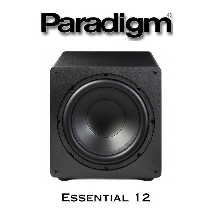 Paradigm Essential 12 | Caisson de basses 350 Watts avec HP de graves de 12''