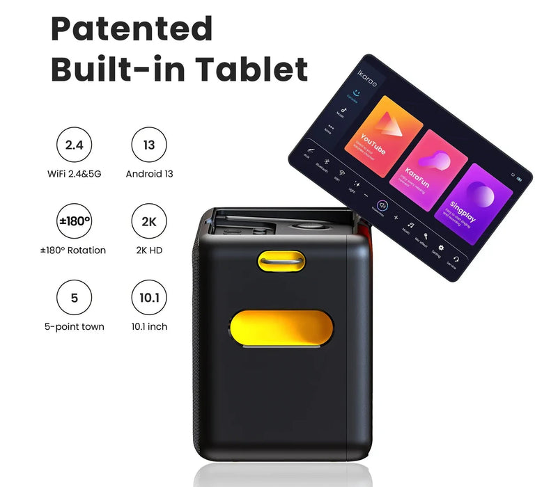 Ikarao X2 | Système portable Karaoké Tout-en-un Bluetooth