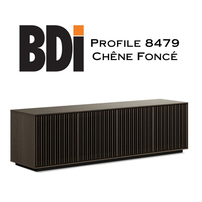 BDI Profile 8479 | Meuble multimédia 4 portes audio-vidéo/téléviseur jusqu'à 85 pouces