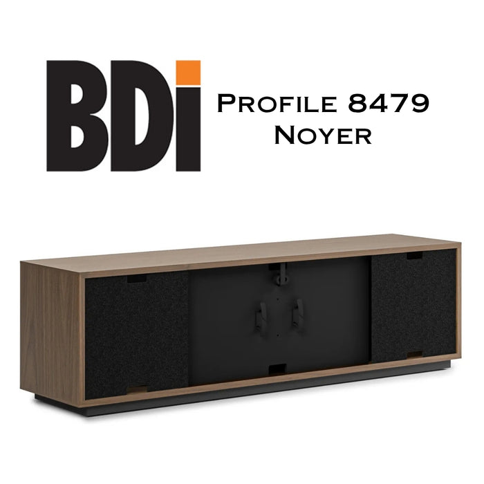 BDI Profile 8479 | Meuble multimédia 4 portes audio-vidéo/téléviseur jusqu'à 85 pouces