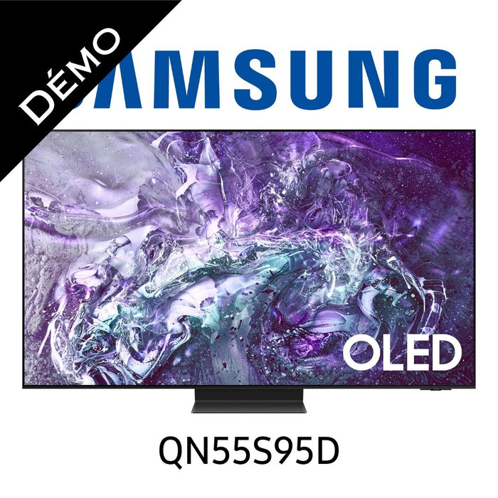 Samsung QN55S95D - Téléviseur 55'' OLED 4K, 144Hz, OLED HDRPro, Écran AntiReflet, Processeur NQ4 AI Gen2