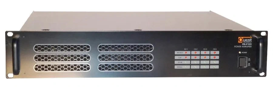 Quest Commecial PB4120D | Amplificateur commercial 70V 4 x 120W