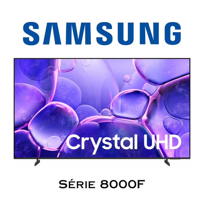 Samsung 8000F - Téléviseur Crystal 4K, HDR, Processeur, UHD Dimming