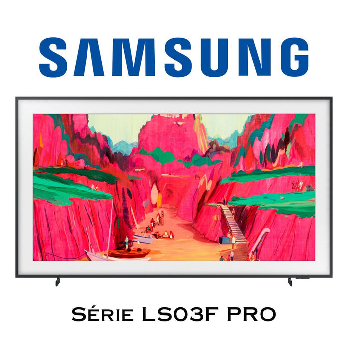 Samsung The Frame Pro LS03FW | Téléviseur 4K Neo QLED, Antireflet, 144hz, Mode ART