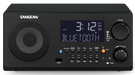 Sangean WR22 - Radio réveil numérique AM/FM, USB, Bluetooth