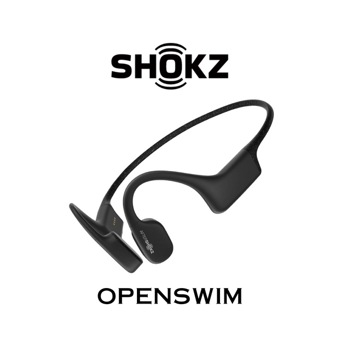 Un casque Bluetooth à conduction osseuse étanche avec l'OpenSwin