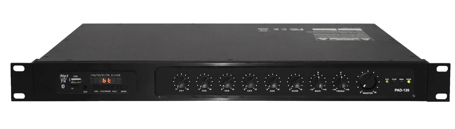 SHOW PAD-120 | Amplificateur mono 120w rms, sorties 70v et 8 ohms