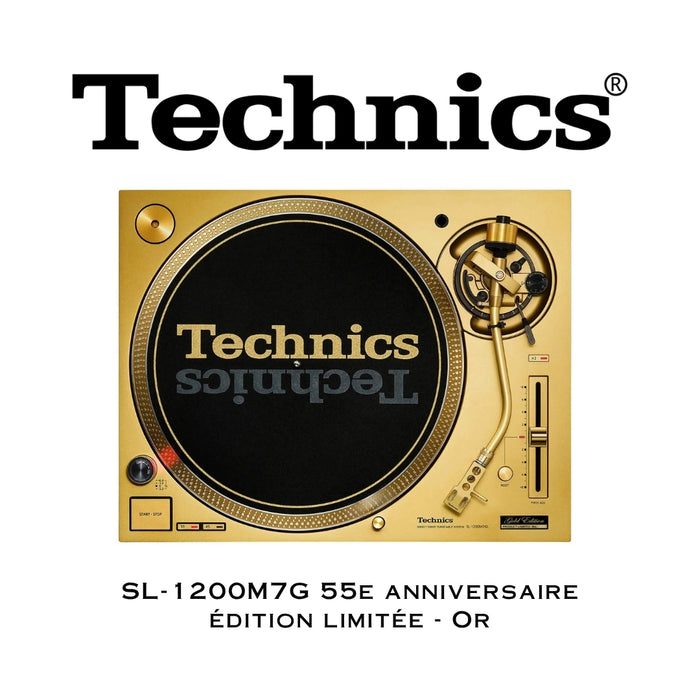 Technics SL-1200M7G 55e Anniversaire Édition limitée | Table tournante à entraînement direct iconique (Précommande. Disponible le 18 octobre)