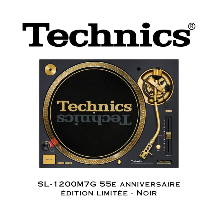 Technics SL-1200M7G 55e Anniversaire Édition limitée | Table tournante à entraînement direct iconique (Précommande. Disponible le 18 octobre)