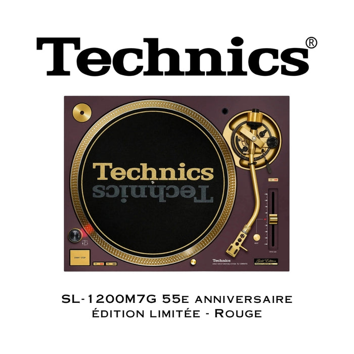 Technics SL-1200M7G 55e Anniversaire Édition limitée | Table tournante à entraînement direct iconique (Précommande. Disponible le 18 octobre)