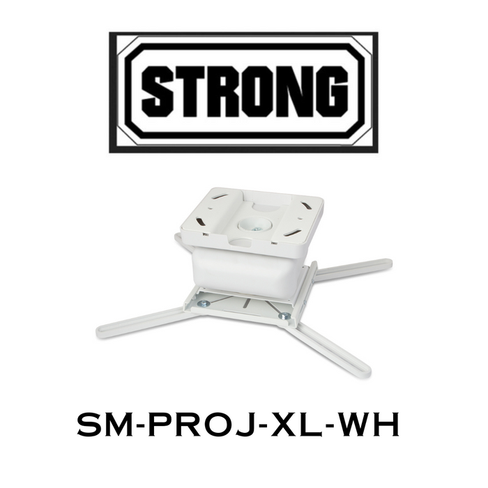 Strong SM-PROJ-XL - Support de projecteur universel à réglage fin - capacité de 50 lb, roulis de -5/+5°, pivot de -5/+5° et inclinaison de -5/+5°