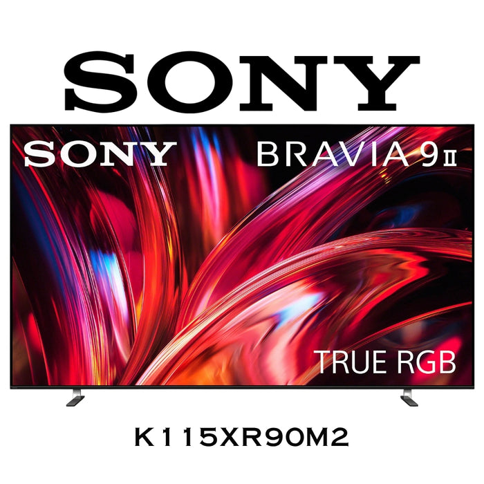 SONY K115XR90M2 | Téléviseur Bravia 9 II, 4K, True RGB, HDR, Gemini 115''
