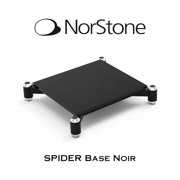 NORSTONE - SPIDER BASE - Meuble HiFi - Verre noir 4.5'' (Unité)